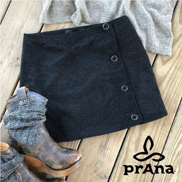 Prana Dresses & Skirts - prAna Nicky Wool Wrap Button Skirt 4